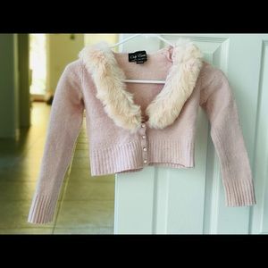 Fur/wool sweater